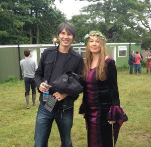 Dee having fun with Prof Brian Cox at the Lattitude Festival Dee having fun with Prof Brian Cox at the Lattitude Festival
